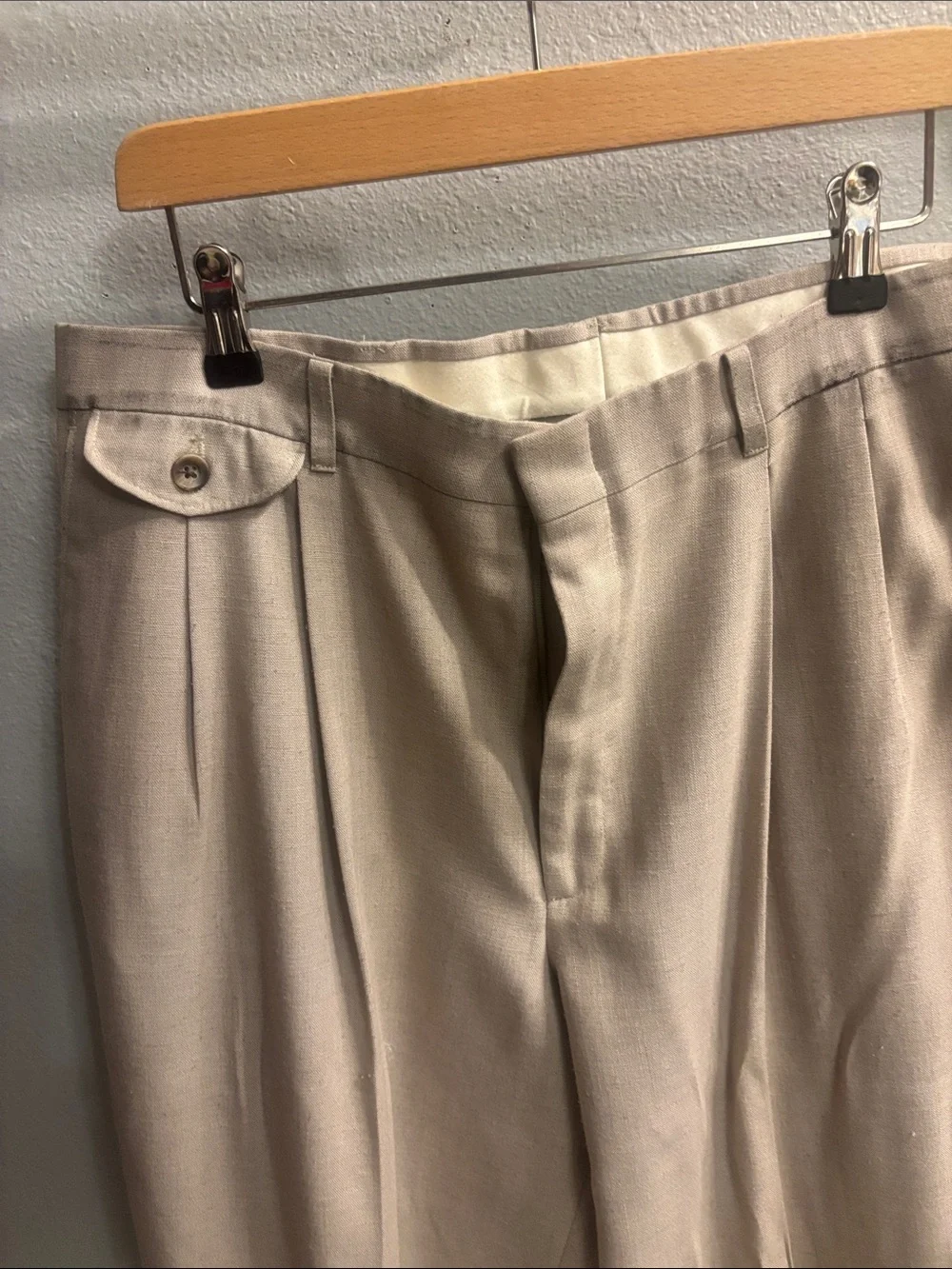 Haggar Light Beige Men's Two-Piece Suit
